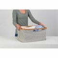 Cos de rufe / cos depozitare, pliabil, Brabantia, Linn, 40 L, 36x54x26.5 cm, textil, gri