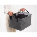 Cos de rufe / cos depozitare, pliabil, Brabantia, Linn, 35 L, 37x44x26 cm, textil, negru piper