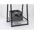 Cos de rufe / cos depozitare, pliabil, Brabantia, Linn, 35 L, 37x44x26 cm, textil, negru piper