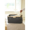 Cos de rufe / cos depozitare, pliabil, Brabantia, Linn, 40 L, 36x54x26.5 cm, textil, negru piper