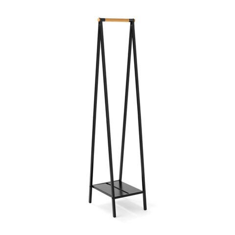 Suport pentru haine, Brabantia, Linn, 47.6x34x170 cm, otel, negru