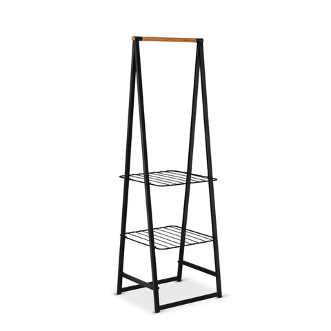 Suport pentru haine, Brabantia, Linn, 57x60.6x190 cm, otel, negru
