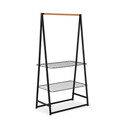 Suport pentru haine, Brabantia, Linn, 57x99.5x190 cm, otel, negru