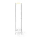 Suport pentru haine, Brabantia, Linn, 47.6x34x170 cm, otel, alb