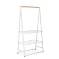 Suport pentru haine, Brabantia, Linn Large, 99.5x57x190 cm, otel, alb