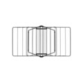 Uscator de rufe, Brabantia, Hangon Matt, 15 m capacitate de uscare, otel, negru mat