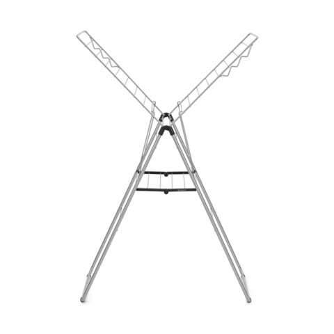 Uscator de rufe, Brabantia, Hangon Metallic, 20 m capacitate de uscare, otel, gri metalizat