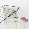 Uscator de rufe, Brabantia, Hangon Matt, 25 m capacitate de uscare, otel, negru mat