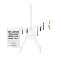 Uscator de rufe cu suport umerase, Brabantia, Hangon Fresh, 25 m capacitate de uscare, otel, alb