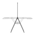 Uscator de rufe cu suport umerase, Brabantia, Hangon Matt, 25 m capacitate de uscare, otel, negru mat