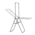 Uscator de rufe cu suport umerase, Brabantia, Hangon Matt, 25 m capacitate de uscare, otel, negru mat