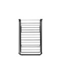 Uscator de rufe cu suport umerase, Brabantia, Hangon Matt, 25 m capacitate de uscare, otel, negru mat
