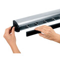 Uscator de rufe retractabil cu montare pe perete, Brabantia, Pull-out Stainless Steel, 22 m capacitate de uscare, polipropilena/otel, gri mat