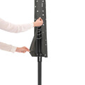 Uscator de rufe rotativ cu 4 brate + cu suport fixare pamant + husa + set carlige rufe, Brabantia, Lift-O-Matic, 50 m capacitate de uscare, otel, antracit