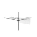 Uscator de rufe rotativ cu 4 brate + cu suport fixare pamant + husa + set carlige rufe, Brabantia, Lift-O-Matic, 50 m capacitate de uscare, otel, antracit