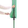 Uscator de rufe rotativ cu 4 brate + cu suport fixare pamant + husa + set carlige rufe, Brabantia, Lift-O-Matic, 50 m capacitate de uscare, otel, verde