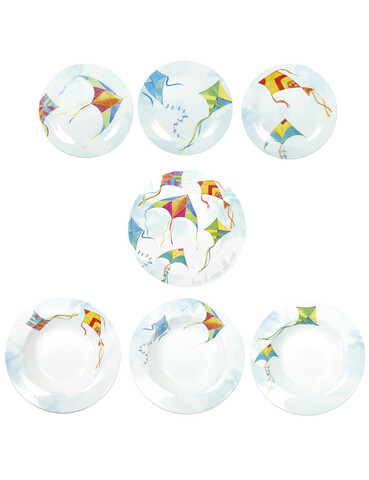 Serviciu de masa 18 piese, Brandani, Aria, portelan