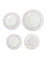Serviciu de masa 18 piese, Brandani, Polline Lilac, portelan New Bone China