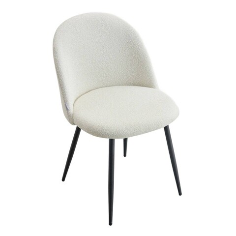 Scaun Fresca, Homla, 56x47x78 cm, metal/poliester, ecru