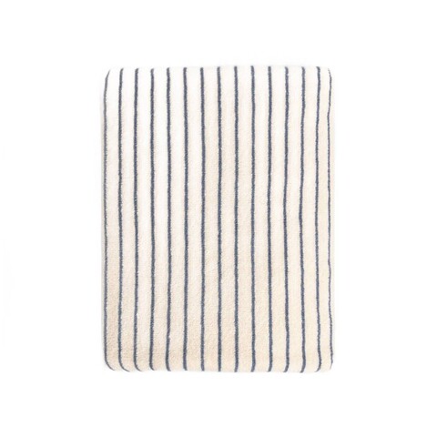 Prosop de plaja Rander, Homla, 100x190 cm, bumbac, bej/albastru