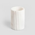 Suport pentru tacamuri Marble Stripes, Homla, 10.5x13 cm, marmura, alb