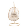 Leagan Solei, Homla, 95x95x195 cm, metal/ratan/poliester, natur