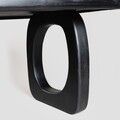 Masa Astir, Homla, 140x100x76 cm, lemn, negru