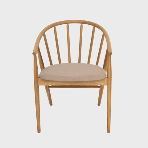 Scaun Calido, Homla, 58x55x78 cm, lemn/poliester, natur