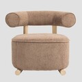 Fotoliu Vita, Homla, 81x72x67 cm, MDF/lemn/poliester, bej
