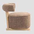 Fotoliu Vita, Homla, 81x72x67 cm, MDF/lemn/poliester, bej