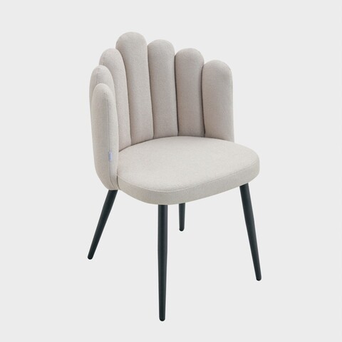 Scaun Aula, Homla, 55x49x85 cm, MDF/poliester, bej