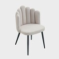 Scaun Aula, Homla, 55x49x85 cm, MDF/poliester, bej