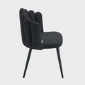 Scaun Aula, Homla, 55x49x85 cm, MDF/poliester, negru
