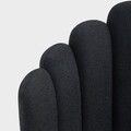 Scaun Aula, Homla, 55x49x85 cm, MDF/poliester, negru