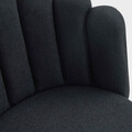 Scaun Aula, Homla, 55x49x85 cm, MDF/poliester, negru