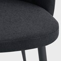Scaun Aula, Homla, 55x49x85 cm, MDF/poliester, negru