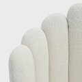 Scaun Luxe, Homla, 55x49x85 cm, MDF/poliester, ecru