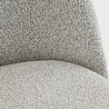 Scaun Fresca, Homla, 56x47x78 cm, metal/poliester, gri deschis