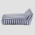 Sezlong Maris, Homla, 150x70x65 cm, poliester/spuma, alb/albastru