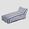 Sezlong Maris, Homla, 150x70x65 cm, poliester/spuma, alb/albastru