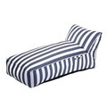 Sezlong Maris, Homla, 150x70x65 cm, poliester/spuma, alb/albastru