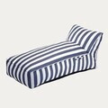 Sezlong Maris, Homla, 150x70x65 cm, poliester/spuma, alb/albastru