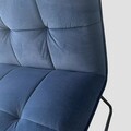 Fotoliu Nelox, Homla, 69x63x73 cm, MDF/metal/catifea, bleumarin