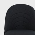 Scaun Ludi, Homla, 53x50x85 cm, metal/poliester, negru