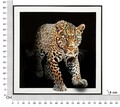 Tablou decorativ Jaguar  -A, Mauro Ferretti, 82x82 cm, lemn de pin/canvas pictat si lacuit, multicolor