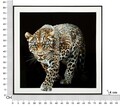 Tablou decorativ Jaguar -B, Mauro Ferretti, 82x82 cm, lemn de pin/canvas pictat si lacuit, multicolor