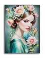Tablou decorativ Fantasy -A, Mauro Ferretti, 72x102 cm, lemn de pin/canvas pictat si lacuit, multicolor