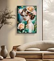 Tablou decorativ Fantasy -B, Mauro Ferretti, 72x102 cm, lemn de pin/canvas pictat si lacuit, multicolor