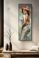 Tablou decorativ Elegant -B, Mauro Ferretti, 52x152 cm, lemn de pin/canvas pictat si lacuit, multicolor
