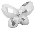 Vaza decorativa Butterfly, Mauro Ferretti, 22.5x8x15 cm, polirasina, argintiu
